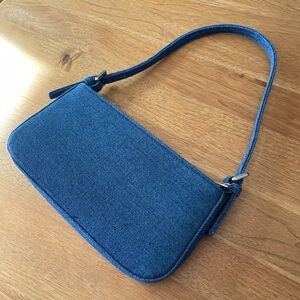 Mango Blue Denim Shoulder Bag